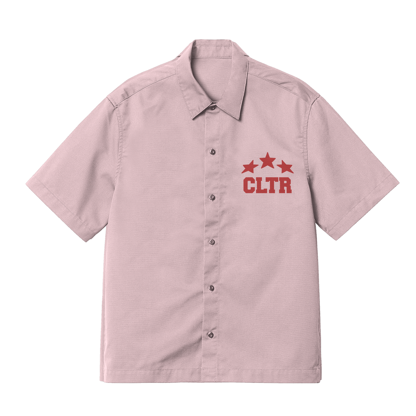 SIX91 BOWLING SHIRT- BABY PINK